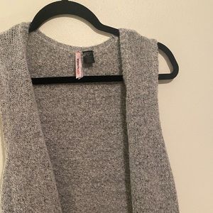 Grey Cardigan Vest